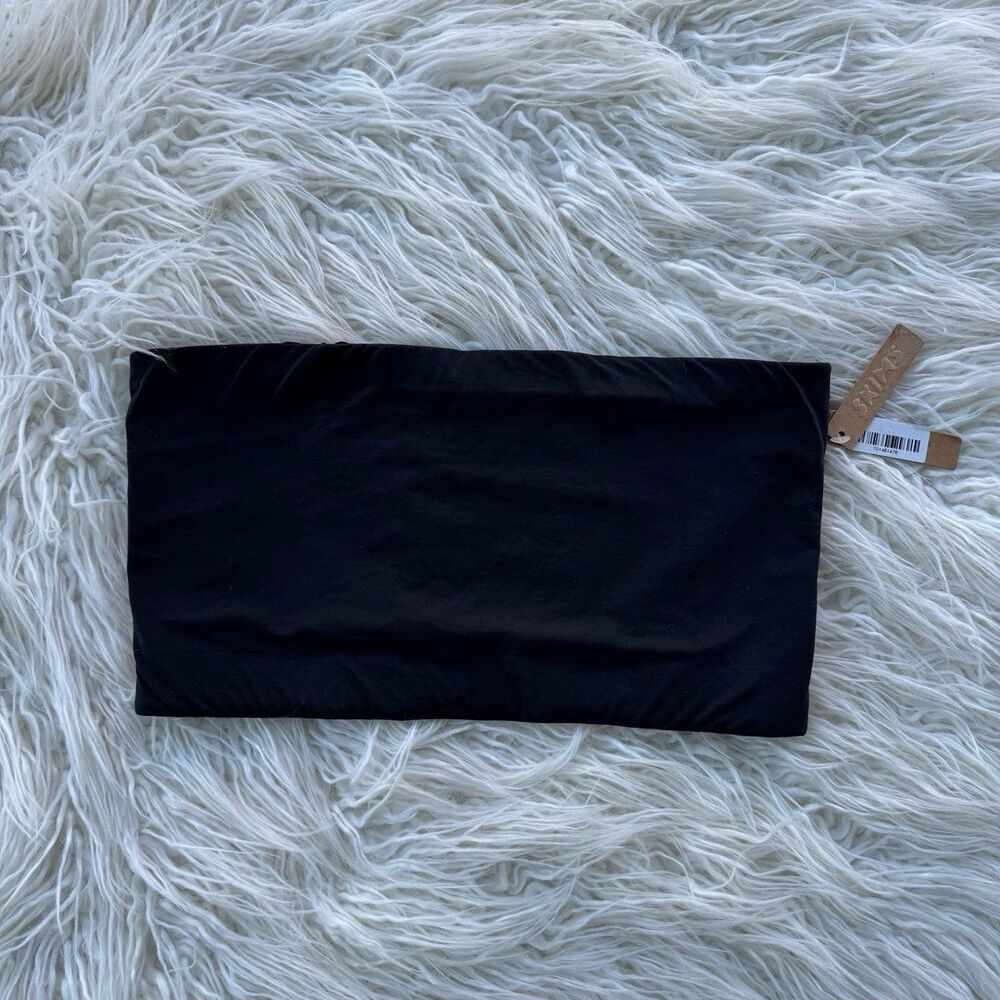 SKIMS Black Bandeau Top